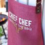 King Of The Barbecue Personalised Fathers Day Luxury Apron, thumbnail 1 of 10