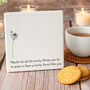 Thank You For All The Things You Do Porcelain Square Friendship Coaster Keepsake Gift, thumbnail 1 of 3