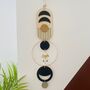 Luna Moth Inspired Black And Gold Modern Wall Art, thumbnail 2 of 6