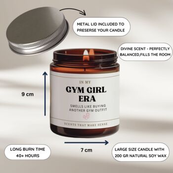 In My Gym Girl Era Candle Friendship Gift For Her, 2 of 7