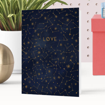 Love Celestial Constellation Greeting Card, 4 of 5