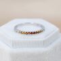 Rainbow Red Ombre Half Eternity Ring In Sterling Silver, thumbnail 6 of 12