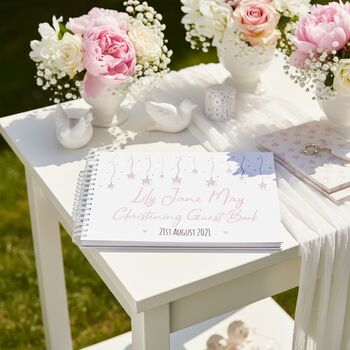 Personalised Stars Christening Baptism Card Post Box, 3 of 5