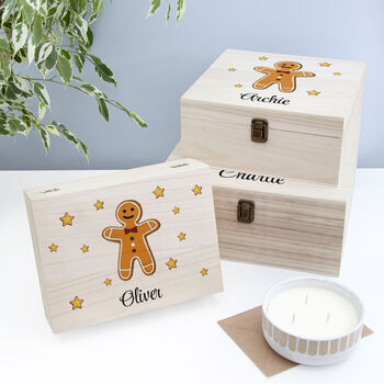 Personalised Gingerbread Man Christmas Eve Box, 2 of 12