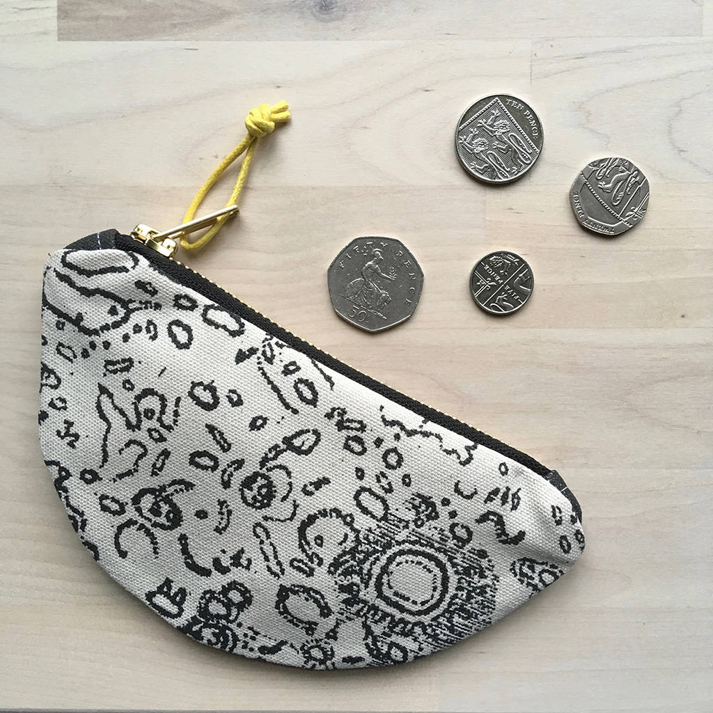 Half Moon Printed Fabric Coin Purse By Mr.PS | notonthehighstreet.com