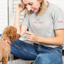 Dogs Over Humans Embroidered T Shirt, thumbnail 1 of 4