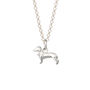Sausage Dog Necklace, Sterling Silver Or Gold Plated, thumbnail 12 of 12