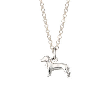 Sausage Dog Necklace, Sterling Silver Or Gold Plated, 12 of 12
