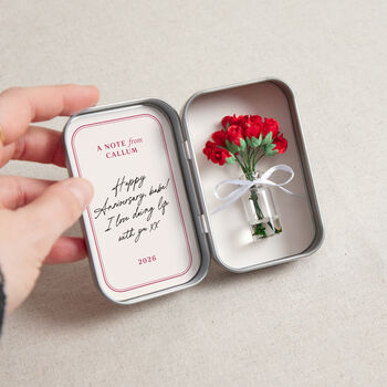 Forever Roses Anniversary Keepsake In Mini Tin, 3 of 5
