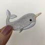 Narwhal Iron On Patch, thumbnail 1 of 4