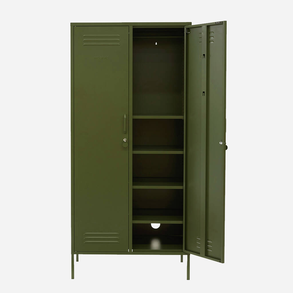 The Double Tall Locker Storage Unit In Olive Green By Little Deer ...