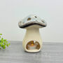 Ceramic Mushroom Lamp Toadstool Tealight Candle Holder, thumbnail 7 of 10