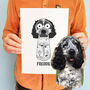 Fun Pet Portrait, Dog Portrait, thumbnail 4 of 5