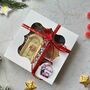 Christmas Chocolate Door With Wreath, Personalised Gift, thumbnail 5 of 9