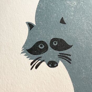 R For Raccoon Children's Initial Print, 2 of 3