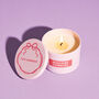 Funny Gift For Her Fuck Burnout Pink Tin Candle, thumbnail 1 of 5