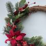 Christmas Poinsettia Wreath, thumbnail 3 of 3