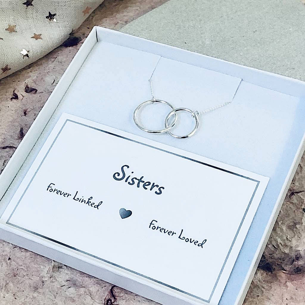 sisters infinity necklace by my posh shop | notonthehighstreet.com