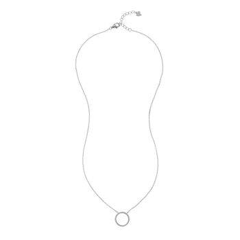 Chora Mini Sterling Silver And Cubic Zirconia Necklace, 2 of 4