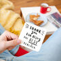 'Thank You For Being The Best Teacher' Coaster, thumbnail 1 of 6