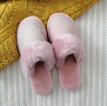 Pink Luxury Sheepskin Mule Slippers, 12 of 12