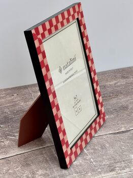 Natalini Pink And Red Checkerboard Photo Frame, 3 of 3