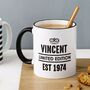 Personalised Established Year Mug, thumbnail 1 of 5