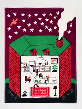 Beer In The Fridge, Love In My Heart Tea Towel, 2 of 3