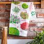 'Bushes' Illustrated Nature Tea Towel, thumbnail 3 of 3