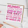 Mummy I’ve Loved You My Whole Life Card, thumbnail 2 of 7