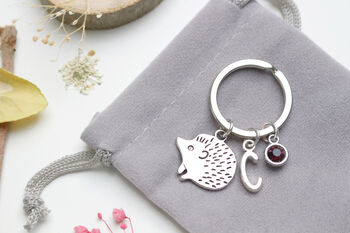 Cute Hedgehog Keyring Hedgehog Lover Gift, 4 of 6