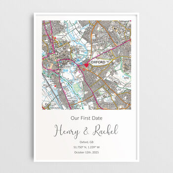 Where We Said I Do Ordnance Survey Explorer Personalised Map Print Wedding Gift, 10 of 12