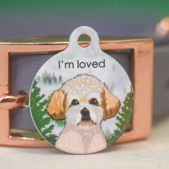 Personalised Foggy Forest Dog ID Tag, 12 of 12