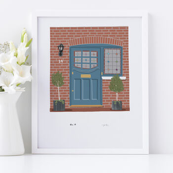 Personalised Illustrated Front Door Portrait By Alex Foster ...