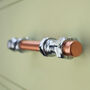Copper And Chrome Pull Handle T Shaped, thumbnail 3 of 10