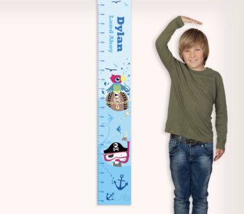Personalised Pirate Height Chart, 2 of 3