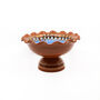 Footed Ceramic Fruit Bowl In Pastel Blue Colour, thumbnail 1 of 2