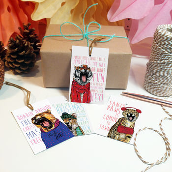 Caroling Cats Christmas Gift Tags, 2 of 3