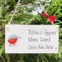 Robins Loved Ones Christmas Card Alternative Sign, thumbnail 4 of 6