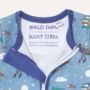 Roald Dahl X Ducky Zebra 'Storytime' Sleepsuit, thumbnail 6 of 7