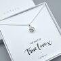 Sterling Silver Knot Of True Love Necklace, thumbnail 1 of 3