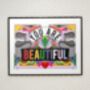 You Are Wonderful Art Print By Rebecca Strickson, thumbnail 2 of 4