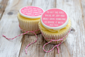 Mark Twain Quote Cupcake Decorations, 2 of 2
