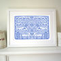Personalised Family Tree Country Heart Print, thumbnail 2 of 5