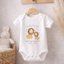 Personalised First Father’s Day Lion Baby Outfit, thumbnail 1 of 8