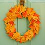 Felt Autumn Leaves Wreath, thumbnail 1 of 2