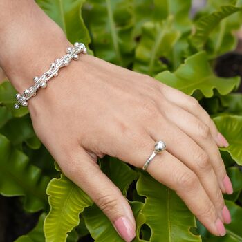 Peppercorn Gold Plated Sterling Silver Bracelet, 6 of 7