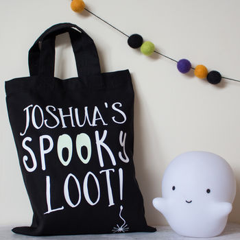Personalised Spooky Halloween Loot Bags, 3 of 3