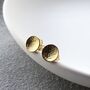 Small Textured Round Stud Earrings, thumbnail 4 of 12