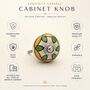 Traditional Ceramic Round Shaped Dresser Knob, thumbnail 3 of 8